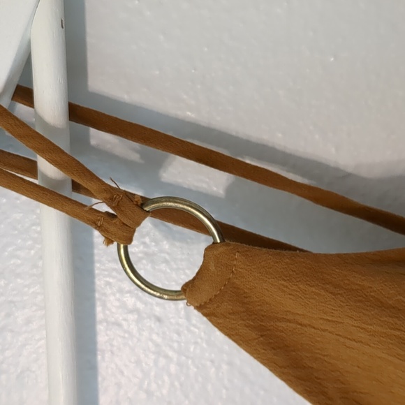 ZARA Cutout Ruched Mini Dress Copper M - Picture 10 of 16